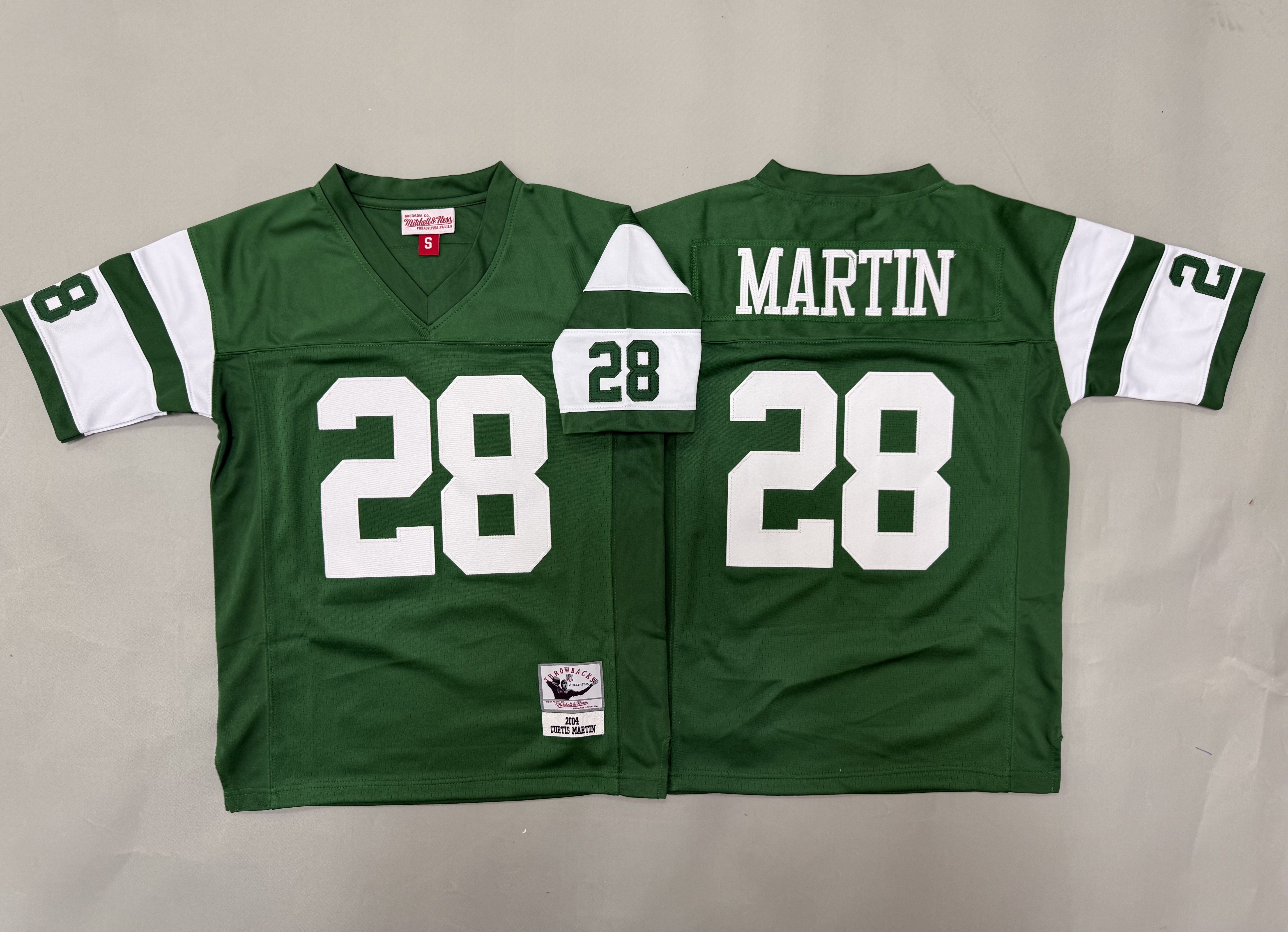 Youth 2026 New York Jets #28 Martin Green Throwback Limited NFL Jersey style 01->youth nfl jersey->Youth Jersey